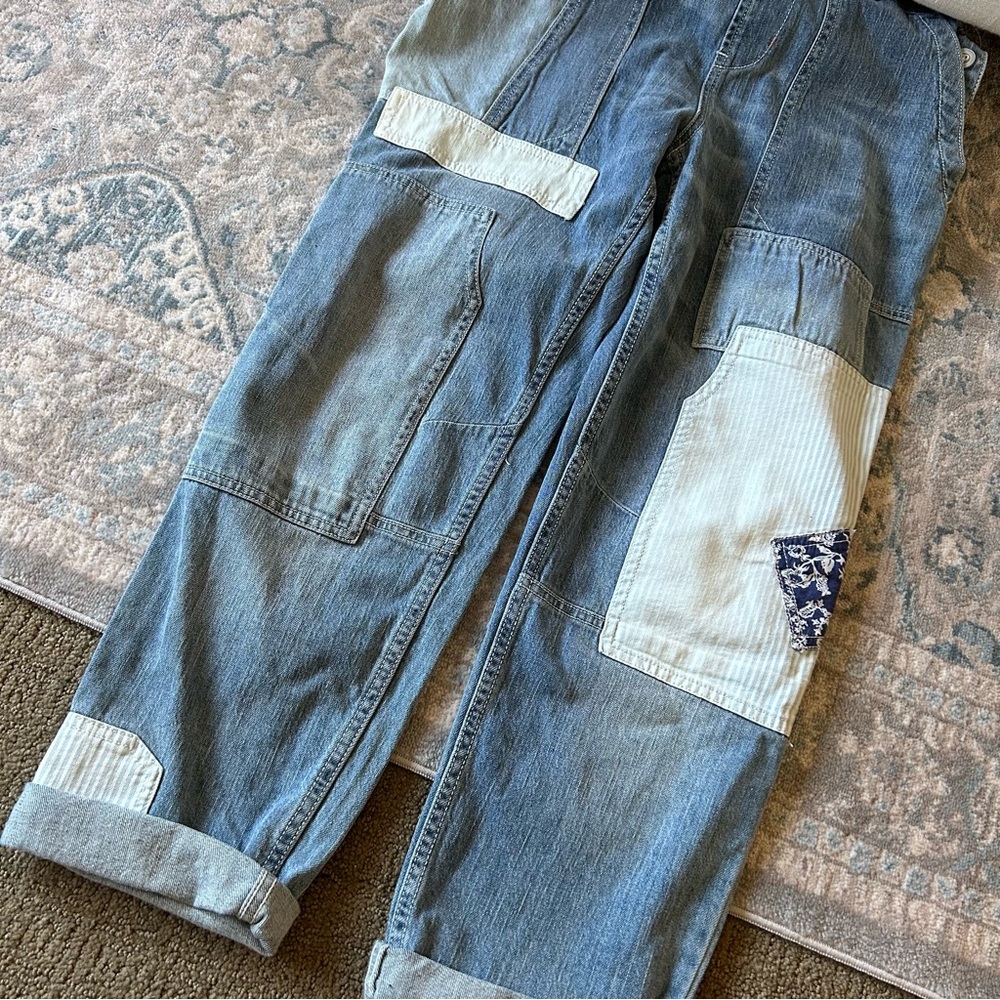 Anthropologie Pilcro Patchwork Overalls - Picture 4 of 7